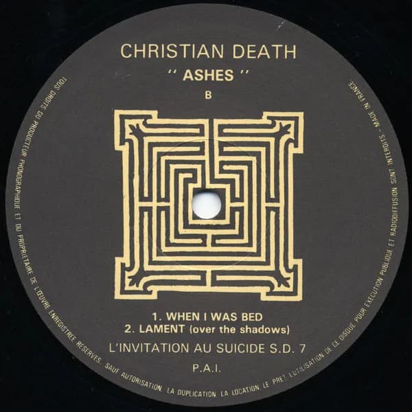 Christian Death — "Ashes"