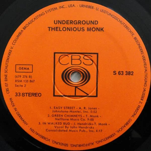Thelonious Monk — Underground