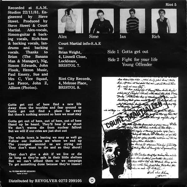 Court Martial — Gotta Get Out EP