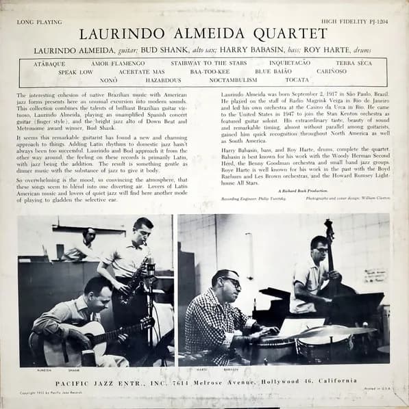 Laurindo Almeida Quartet Featuring Bud Shank — Laurindo Almeida Quartet Featuring Bud Shank
