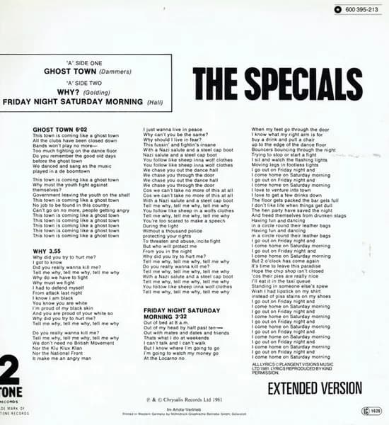 The Specials — Ghost Town (Extended Version)