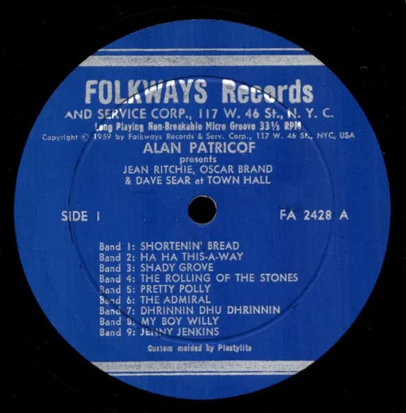 Jean Ritchie, Oscar Brand & David Sear — A Folk Concert In Town Hall, New York