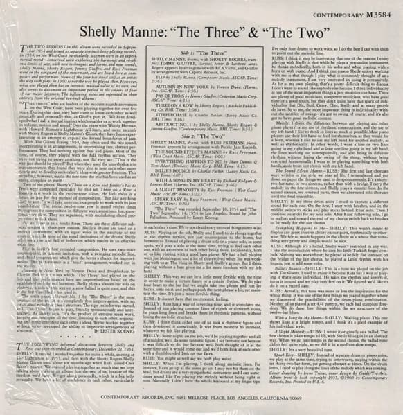 Shelly Manne — "The Three" & "The Two"