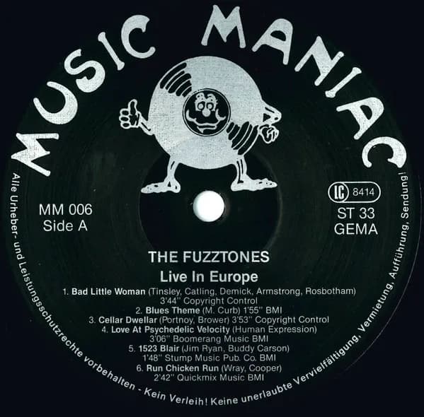 The Fuzztones — Live In Europe!