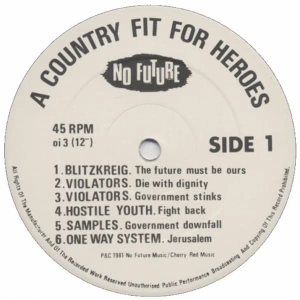 Various — A Country Fit For Heroes