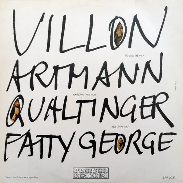 Villon Übersetzt Von Artmann Gesprochen Von Qualtinger Mit Jazz Von Fatty George