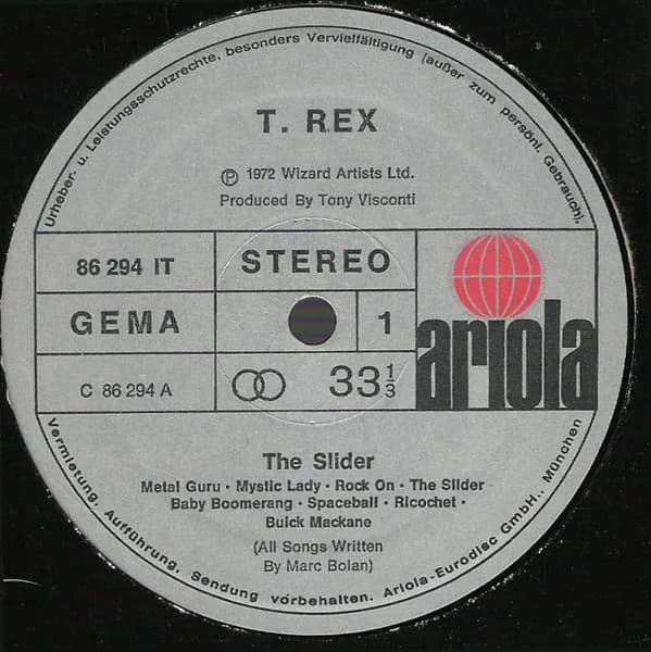 T. Rex — The Slider