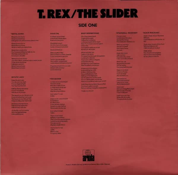 T. Rex — The Slider
