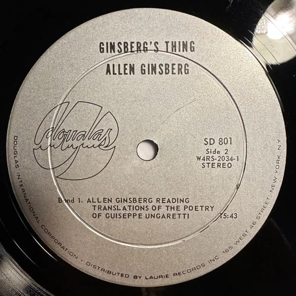 Allen Ginsberg — Ginsberg's Thing