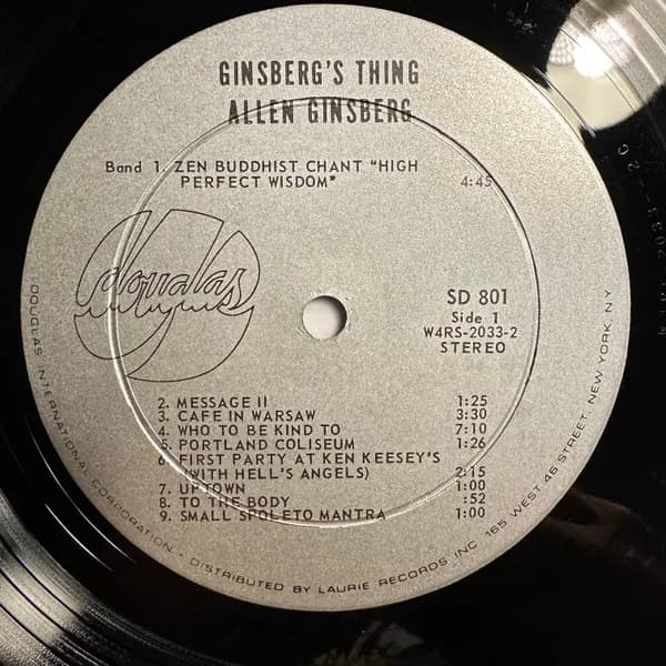 Allen Ginsberg — Ginsberg's Thing