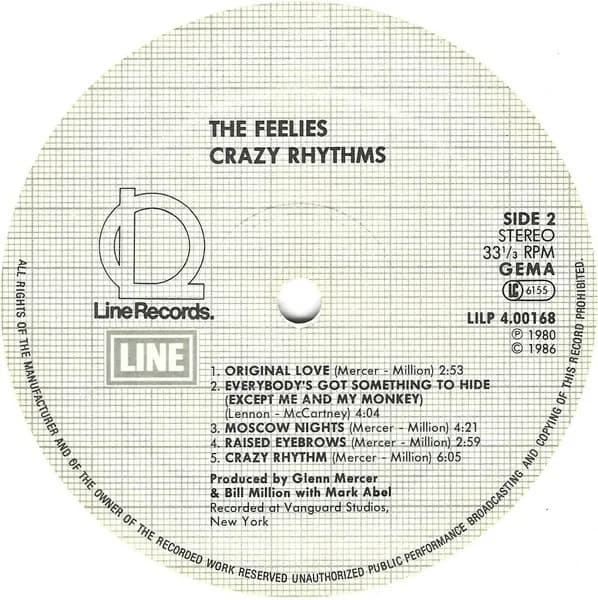 The Feelies — Crazy Rhythms