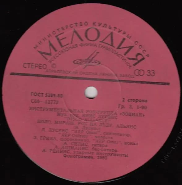 Zodiac (3) — Disco Alliance