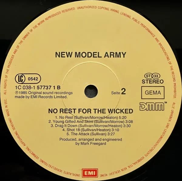 New Model Army — No Rest For The Wicked