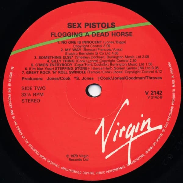 Sex Pistols — Flogging A Dead Horse