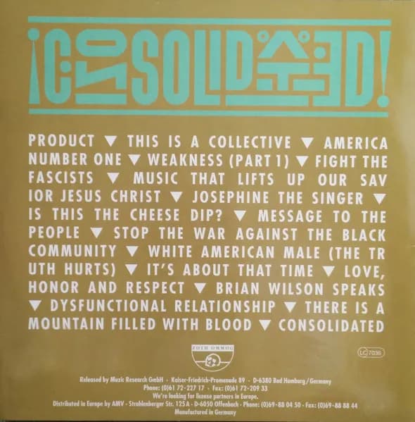 Consolidated — The Myth Of Rock