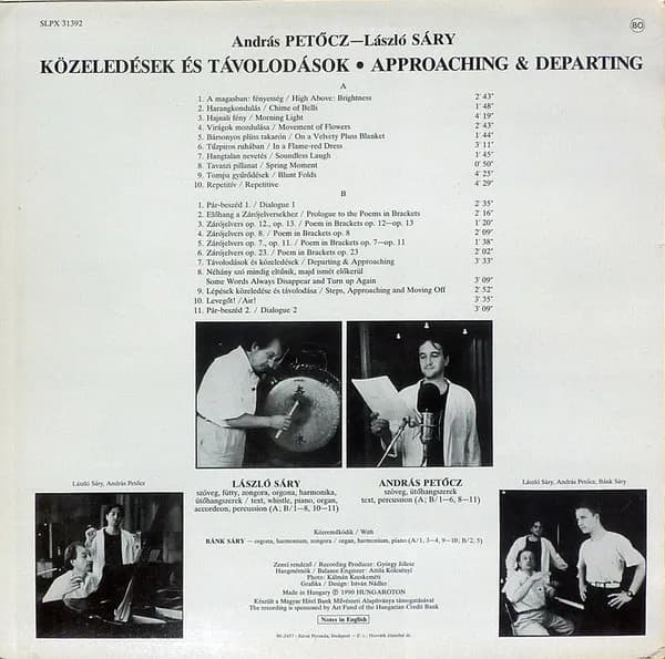 László Sáry / András Petőcz — Közeledések És Távolodások