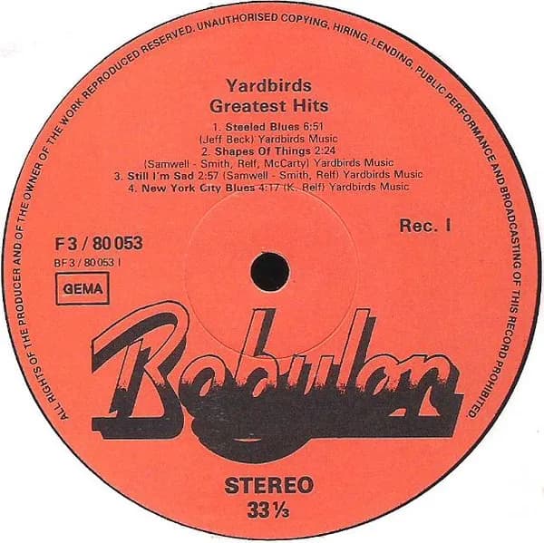 The Yardbirds — Greatest Hits