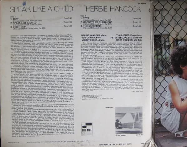Herbie Hancock — Speak Like A Child