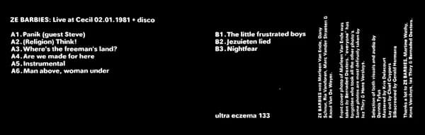 Ze Barbies — Live At Cecil 02.01.1981 + Disco