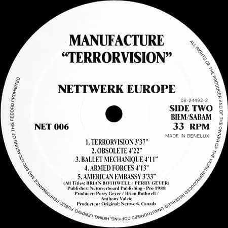 Manufacture — Terrorvision