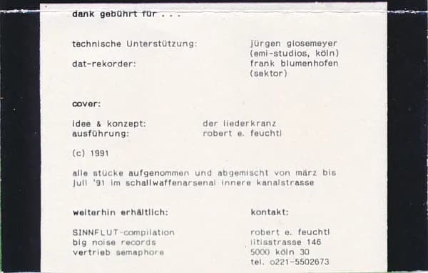 Der Liederkranz — ...Und Das Geheimnis Der Schallwaffen