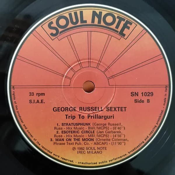The George Russell Sextet Feat. Jan Garbarek — Trip To Prillarguri