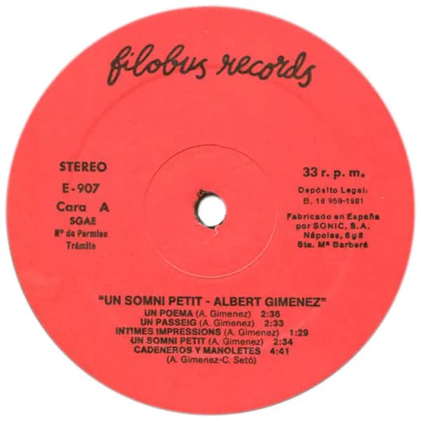 Albert Giménez — Un Somni Petit