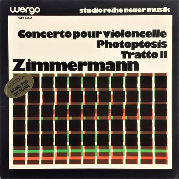 Concerto Pour Violoncelle / Photoptosis / Tratto II