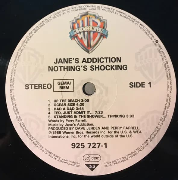 Jane's Addiction — Nothing's Shocking