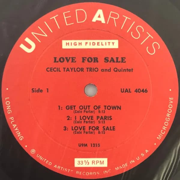 Cecil Taylor Trio And Cecil Taylor Quintet — Love For Sale