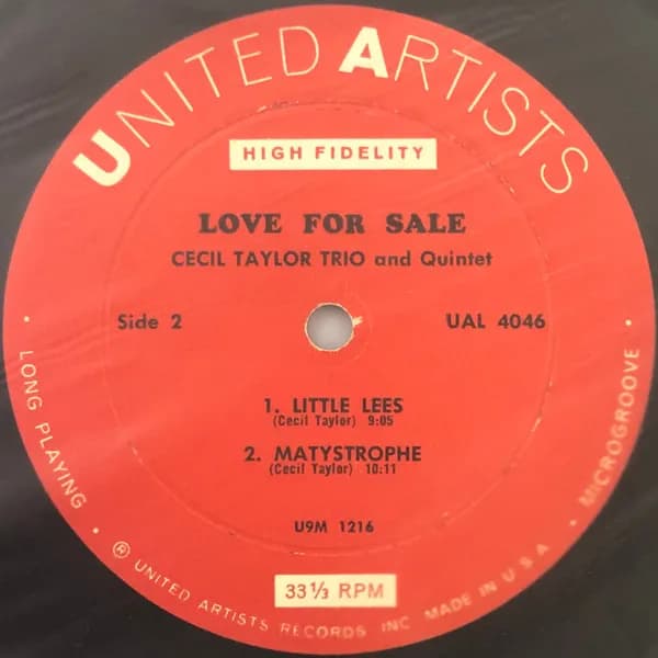 Cecil Taylor Trio And Cecil Taylor Quintet — Love For Sale