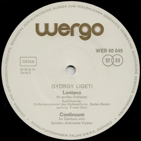 György Ligeti — Requiem / Lontano / Continuum