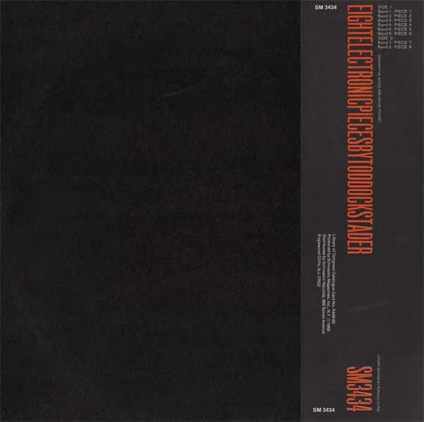 Tod Dockstader — Eight Electronic Pieces