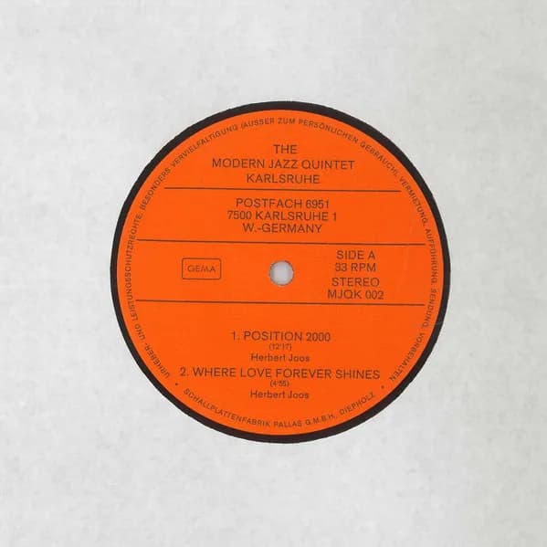 The Modern Jazz Quintet Karlsruhe — Position 2000