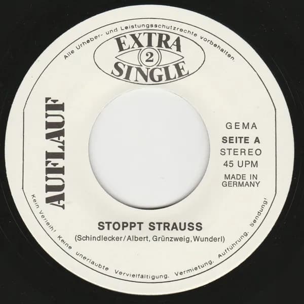 Auflauf — Stoppt Strauss