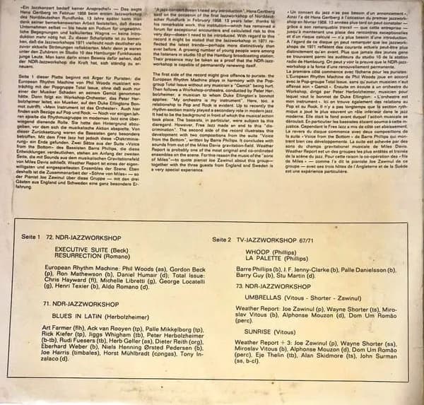 Various — NDR Jazz-Workshop '71