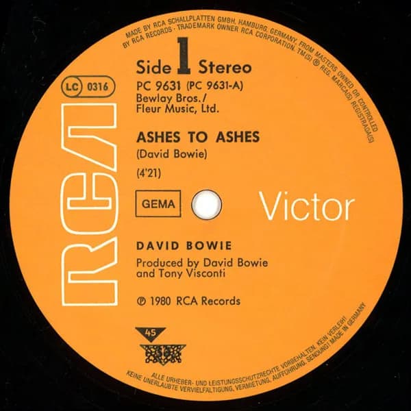 David Bowie — Ashes To Ashes