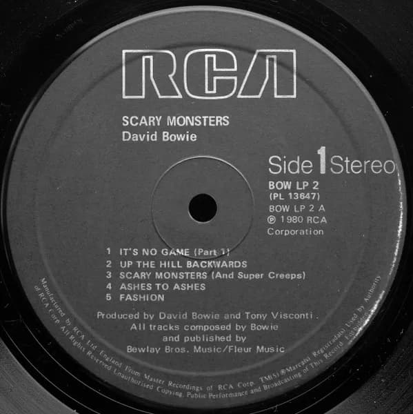 David Bowie — Scary Monsters