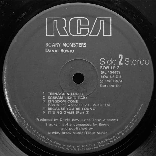 David Bowie — Scary Monsters