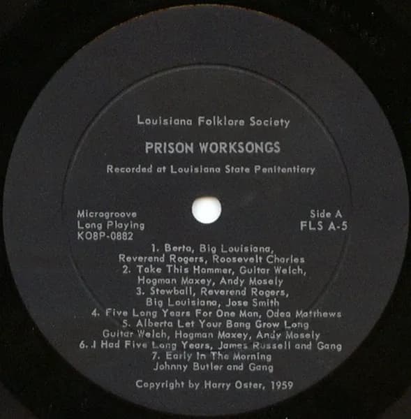 Various — Prison Worksongs