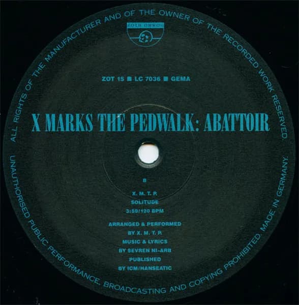 X-Marks The Pedwalk — Abattoir