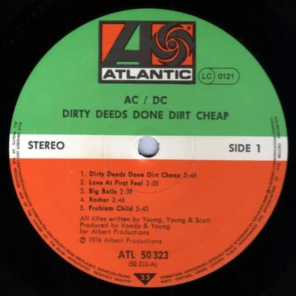 AC/DC — Dirty Deeds Done Dirt Cheap