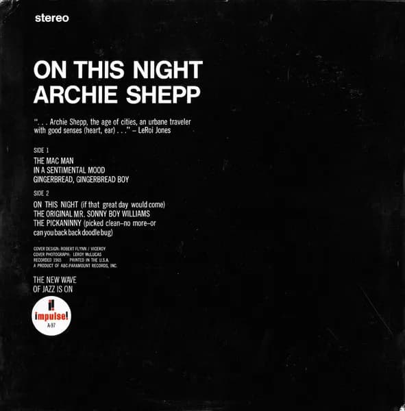 Archie Shepp — On This Night