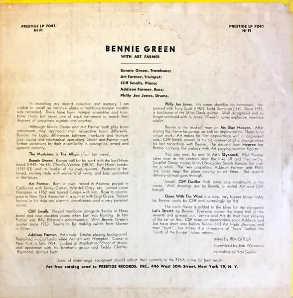 Bennie Green With Art Farmer — Bennie Green (With Art Farmer)