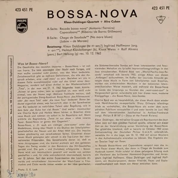Klaus Doldinger Quartett + Afro Cuban — Bossa Nova