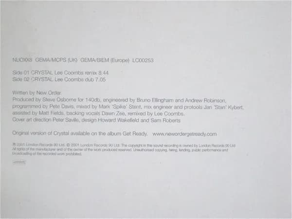 New Order — Crystal (Lee Coombs Remixes)