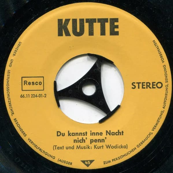 Kutte (2) — Du Stehst An Einer Straße / Du Kannst Inne Nacht Nich' Penn'