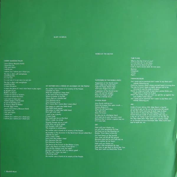 Blurt — In Berlin