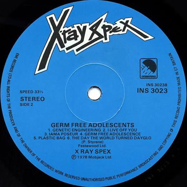 X-Ray Spex — Germfree Adolescents