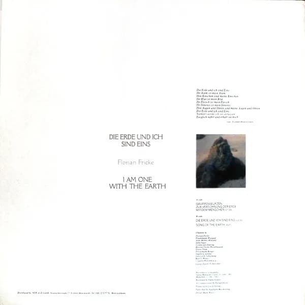 Florian Fricke — Die Erde Und Ich Sind Eins - I Am One With The Earth